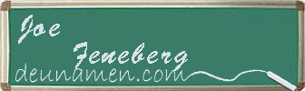 Joe Feneberg Visitenkarte